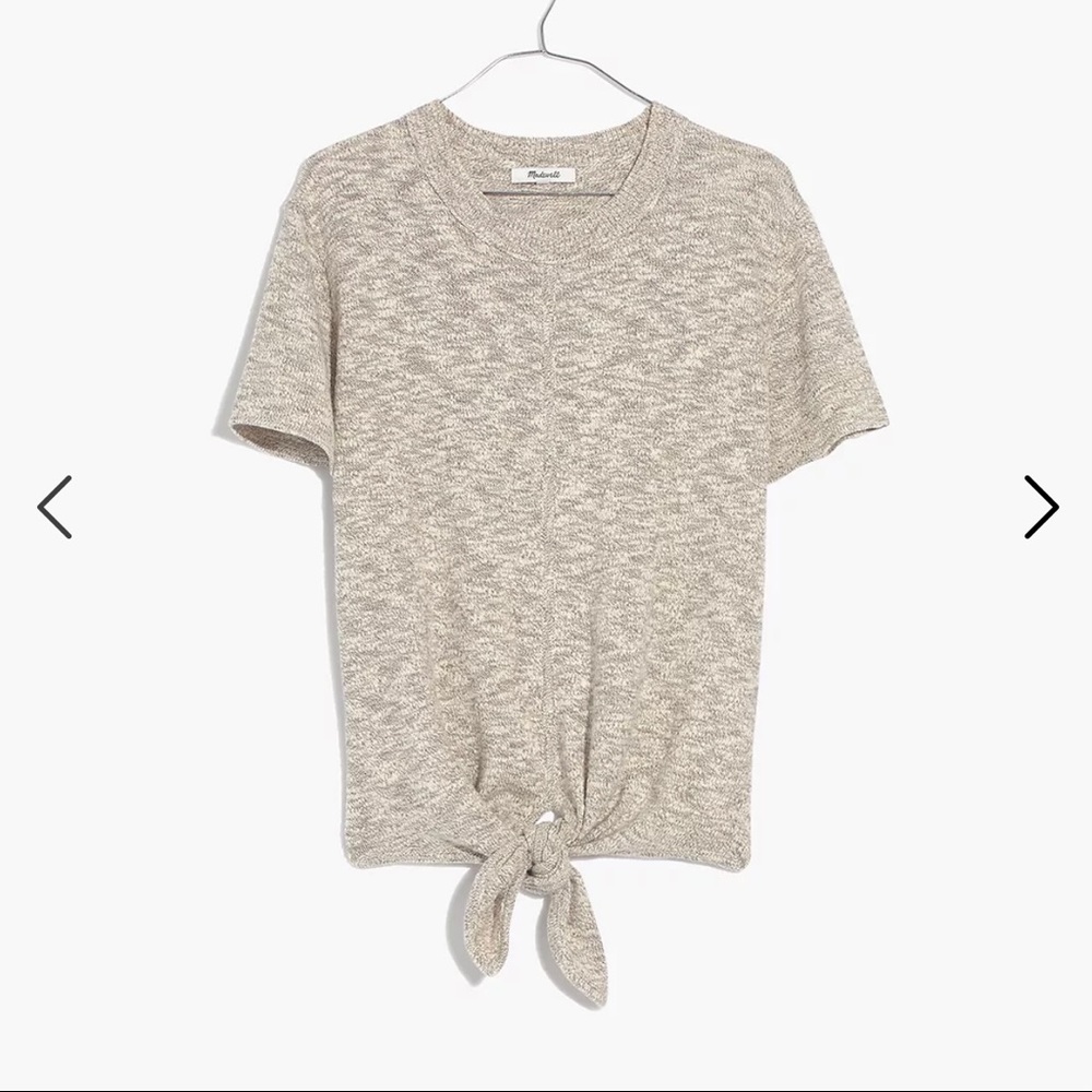 Madewell Knot-Front Sweater Tee
